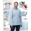 image33000ft Packable Rain Jacket Women Lightweight Waterproof Raincoat with Hood Cycling Bike Jacket WindbreakerLight Blue
