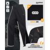 image33000ft Womens Full Zip Rain Pants Lightweight Rain Over Pants Windproof Outdoor Pants for Hiking Fishing GolfBlack