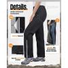 image33000ft Womens Full Zip Rain Pants Lightweight Rain Over Pants Windproof Outdoor Pants for Hiking Fishing GolfBlack