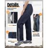 image33000ft Womens Full Zip Rain Pants Lightweight Rain Over Pants Windproof Outdoor Pants for Hiking Fishing GolfDark Blue