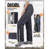 image33000ft Womens Full Zip Rain Pants Lightweight Rain Over Pants Windproof Outdoor Pants for Hiking Fishing GolfGrey