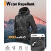 image33000ft Womens Hooded Packable Puffer Jacket Lightweight Warm Puffy Quilted Winter CoatBlack