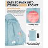 image33000ft Womens Hooded Packable Puffer Jacket Lightweight Warm Puffy Quilted Winter CoatLight Green