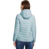 image33000ft Womens Hooded Packable Puffer Jacket Lightweight Warm Puffy Quilted Winter CoatLight Green