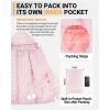 image33000ft Womens Hooded Packable Puffer Jacket Lightweight Warm Puffy Quilted Winter CoatPink
