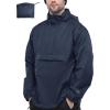 image33000ft Mens Pullover Rain Jacket Waterproof with Hood Lightweight Packable Raincoat Windbreaker for Golf Travel