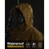 image33000ft Packable Rain Jacket Mens Lightweight Waterproof Rain Shell Jacket Raincoat with Hood for Golf Cycling WindbreakerLight Brown