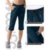 image33000ft Womens Capri Golf Pants Casual Quick Dry UPF 50 Lightweight Stretch Cargo Hiking Pants with PocketsBluenew