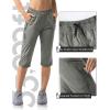 image33000ft Womens Capri Golf Pants Casual Quick Dry UPF 50 Lightweight Stretch Cargo Hiking Pants with PocketsGreygreennew