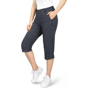 image33000ft Womens Capri Golf Pants Casual Quick Dry UPF 50 Lightweight Stretch Cargo Hiking Pants with PocketsGray