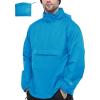 image33000ft Mens Pullover Rain Jacket Waterproof with Hood Lightweight Packable Raincoat Windbreaker for Golf TravelLightsky Blue