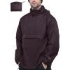 image33000ft Mens Pullover Rain Jacket Waterproof with Hood Lightweight Packable Raincoat Windbreaker for Golf TravelPurple