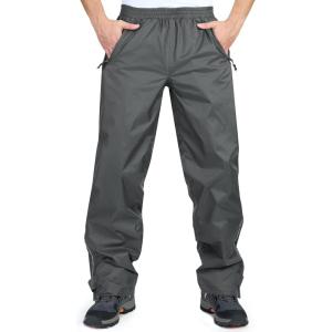 image33000ft Mens Rain Pants Waterproof Rain Over Pants Windproof Outdoor Pants for Hiking FishingGrey
