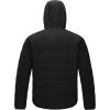 image33000ft Mens Hooded Winter Puffer Jacket Sherpa Fleece Lined Lightweight Warm Quilted Insulated Puffy CoatBlack