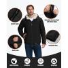 image33000ft Mens Hooded Winter Puffer Jacket Sherpa Fleece Lined Lightweight Warm Quilted Insulated Puffy CoatBlack