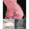 image33000ft Womens Insulated Snow Pants Waterproof Snowboard Ski Pants with Boot GaitersLight Pink