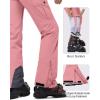 image33000ft Womens Insulated Snow Pants Waterproof Snowboard Ski Pants with Boot GaitersLight Pink