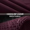 image33000ft Womens Softshell Long Jacket with Hood Fleece Lined Windproof Warm up Waterproof WindbreakerBurgundy