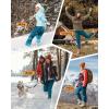 image33000ft Womens Waterproof Hiking Pants FleeceLined Snow Pants Windproof Warm Ski Pants for SnowboardingAlkaline Blue