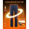 image33000ft Womens Waterproof Hiking Pants FleeceLined Snow Pants Windproof Warm Ski Pants for SnowboardingBlue
