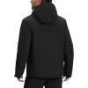 image33000ft Mens Warm Winter Jacket Hooded Lightweight Puffer Jacket Water Resistant Windproof Insulated CoatsBlack