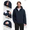 image33000ft Mens Warm Winter Jacket Hooded Lightweight Puffer Jacket Water Resistant Windproof Insulated CoatsBlue