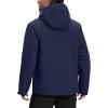 image33000ft Mens Warm Winter Jacket Hooded Lightweight Puffer Jacket Water Resistant Windproof Insulated CoatsNavy Blue
