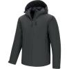 image33000ft Mens Warm Winter Jacket Hooded Lightweight Puffer Jacket Water Resistant Windproof Insulated CoatsGrey