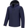 image33000ft Mens Warm Winter Jacket Hooded Lightweight Puffer Jacket Water Resistant Windproof Insulated CoatsNavy Blue