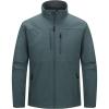 image33000ft Mens Lightweight Softshell Jacket Warm Fleece Lined Windbreaker Waterproof Soft Shell for Outdoor HikingGreenish Blue
