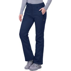 image33000ft Womens Softshell Snow Pants Waterproof Warm Ski Pants Insulated Ripstop Snowboard Winter PantsDark Blue