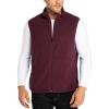 image:image33000ft Mens Fleece Vest Lightweight Warm Zip Up Polar Vests Outerwear with Zipper Pockets Sleeveless Jacket for WinterMaroon