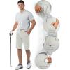 image:image33000ft Mens Golf Shorts Dry Fit Lightweight Quick Dry Golf Stretch Shorts with Pockets 11 Inseam for Travel CasualIvory