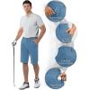 image:image33000ft Mens Golf Shorts Dry Fit Lightweight Quick Dry Golf Stretch Shorts with Pockets 11 Inseam for Travel CasualLight Blue