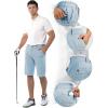 image:image33000ft Mens Golf Shorts Dry Fit Lightweight Quick Dry Golf Stretch Shorts with Pockets 11 Inseam for Travel CasualLight Steel Blue