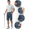 image:image33000ft Mens Golf Shorts Dry Fit Lightweight Quick Dry Golf Stretch Shorts with Pockets 11 Inseam for Travel CasualMid Blue