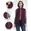 image:image33000ft Womens Fleece Vest Lightweight Warm Polar Soft Vests Outerwear with Zip Up Pockets Sleeveless Jacket for WinterDark Red