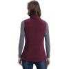 image:image33000ft Womens Fleece Vest Lightweight Warm Polar Soft Vests Outerwear with Zip Up Pockets Sleeveless Jacket for WinterDark Red