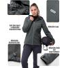 image:image33000ft Womens Softshell Jacket with Hood Waterproof Lightweight Windbreaker Windproof Rain Shell Jacket for Outdoor HikingGrey