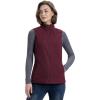image:image33000ft Womens Fleece Vest Lightweight Warm Polar Soft Vests Outerwear with Zip Up Pockets Sleeveless Jacket for WinterDark Red