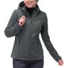 image:image33000ft Womens Softshell Jacket with Hood Waterproof Lightweight Windbreaker Windproof Rain Shell Jacket for Outdoor HikingGrey