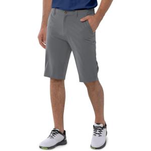image:image33000ft Mens Golf Shorts Dry Fit Lightweight Quick Dry Golf Stretch Shorts with Pockets 11 Inseam for Travel CasualGrey