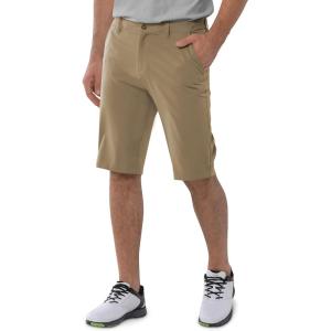 image:image33000ft Mens Golf Shorts Dry Fit Lightweight Quick Dry Golf Stretch Shorts with Pockets 11 Inseam for Travel CasualLight Khaki