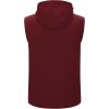 image:image33000ft Mens Lightweight Softshell Vest Hooded Outerwear Zip Up Fleece Lined Windproof Sleeveless Jacket for Golf RunningWine
