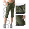 image:image33000ft Womens Golf Capri Pants with Pockets Hiking Joggers Casual Quick Dry UPF 50 Lightweight Stretch CargoArmy Greennew