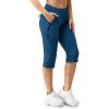 image:image33000ft Womens Golf Capri Pants with Pockets Hiking Joggers Casual Quick Dry UPF 50 Lightweight Stretch CargoDark Bluenew