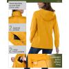 image:image33000ft Womens Rain Jacket Waterproof Lightweight Packable Raincoat with Hood for Golf Hiking Travel WindbreakerAmber Gold