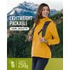 image:image33000ft Womens Rain Jacket Waterproof Lightweight Packable Raincoat with Hood for Golf Hiking Travel WindbreakerAmber Gold