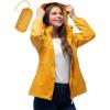 image:image33000ft Womens Rain Jacket Waterproof Lightweight Packable Raincoat with Hood for Golf Hiking Travel WindbreakerAmber Gold