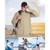 image:image33000ft Mens Long Sleeve Sun Protection Shirt UPF 50 UV Quick Dry Cooling Fishing Shirts for Travel Safari Camping HikingDark Khaki